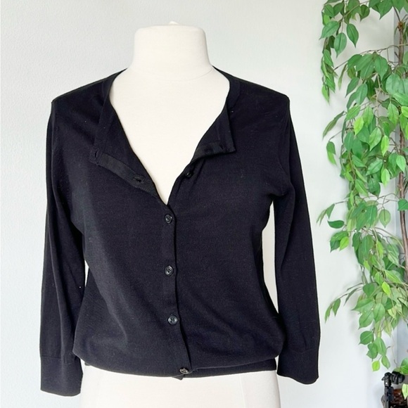 Nordstrom Black cardigan Sweater Size Small - Picture 14 of 16